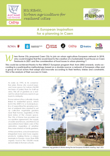 Découvrez la publication RU RBAN de lagriculture urbaine à la ville